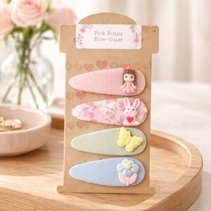 Handcrafted Girls Barrettes Hair Accessories